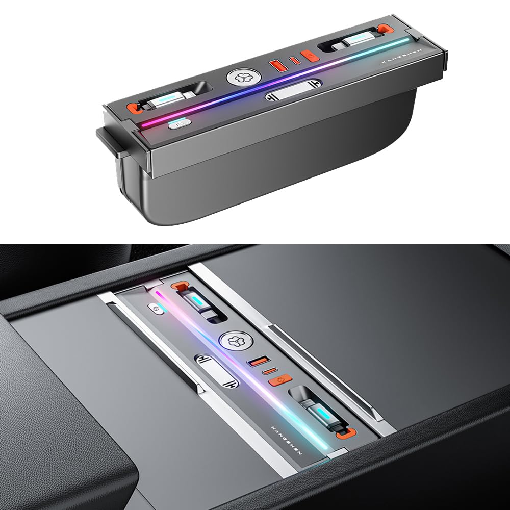 Photo 1 of for 2025 2026 Tesla Model Y Juniper?2024 2025 2026 Model 3 Highland Accessories Wireless Fast Charging Docking Station Refreshed EditionCar Hub Multifunction Charger with Aromatherapy