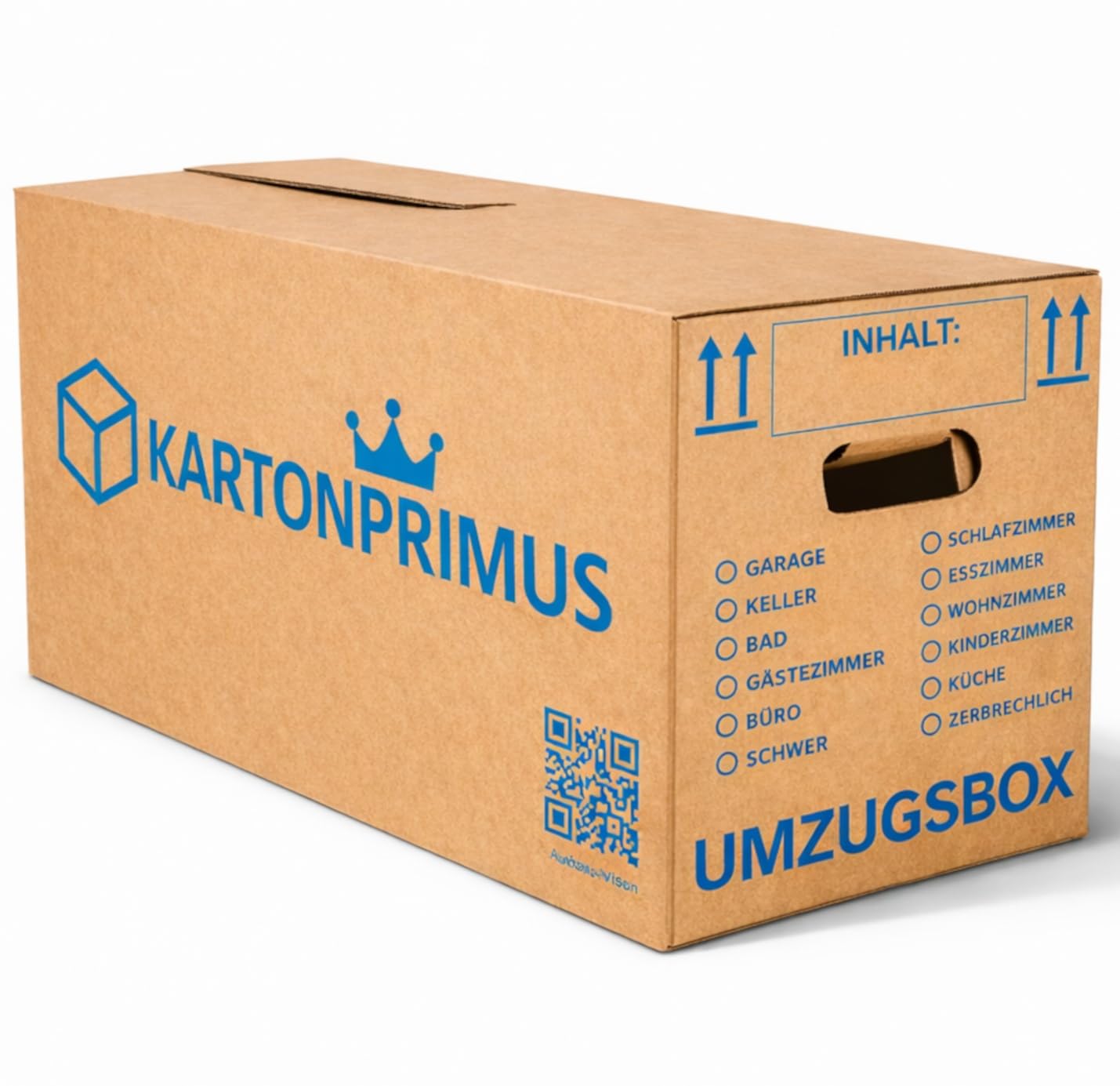 10 Umzugskartons 620x300x330 mm zweiwellig – stabiler Karton bis 40 kg –verstärkte Griffe – stapelbar Umzugskiste Umzugkarton Umzugsbox Lagerkarton Bücherkarton Ordnerkarton (10 Stück)