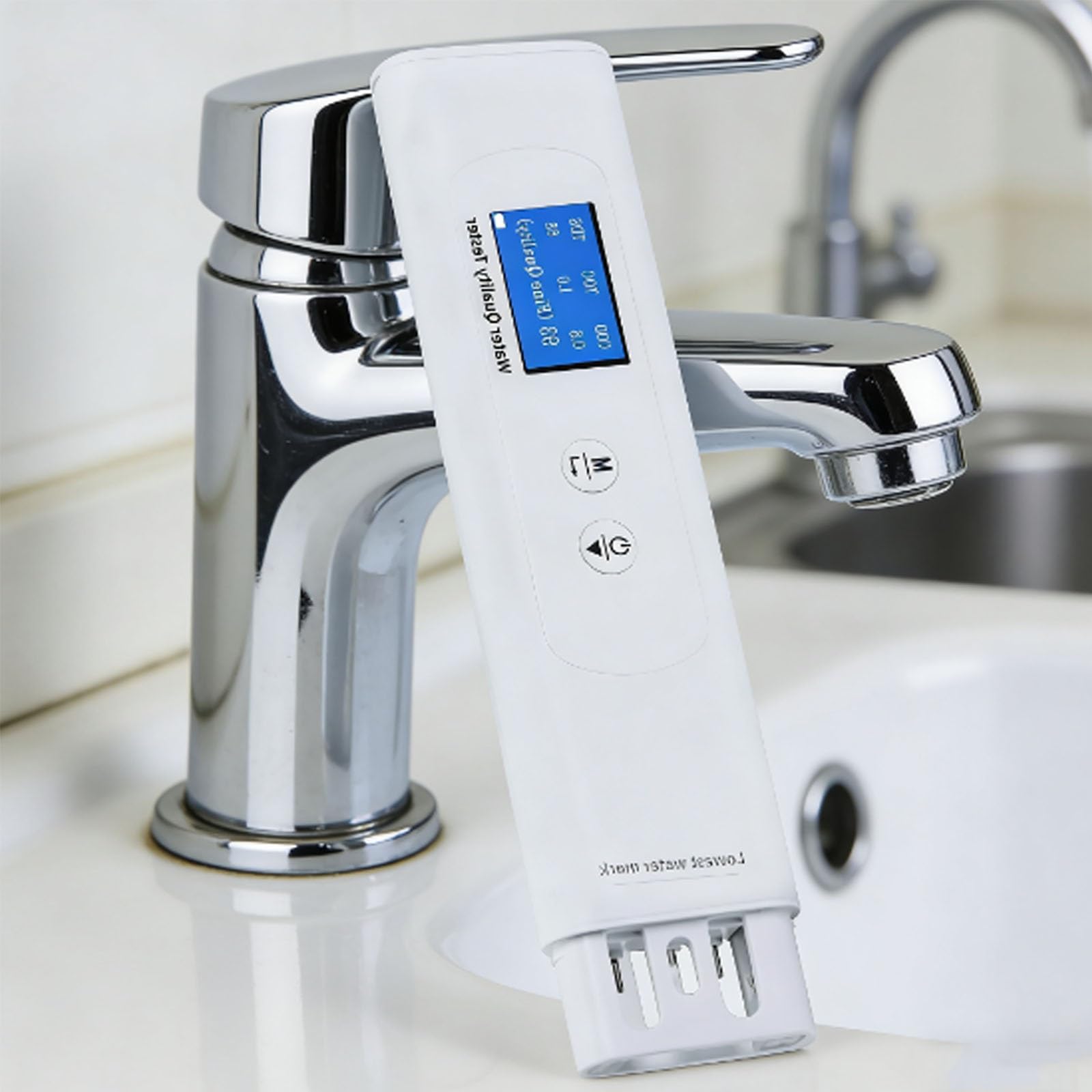Probador de turbidez 6 en 1: TDS EC y temperatura (°C,°F) 0-9990 ppm-metro, prueba de agua digital precisa y confiable for agua potable, grifo, pozo, piscina, sistema RO/DI
