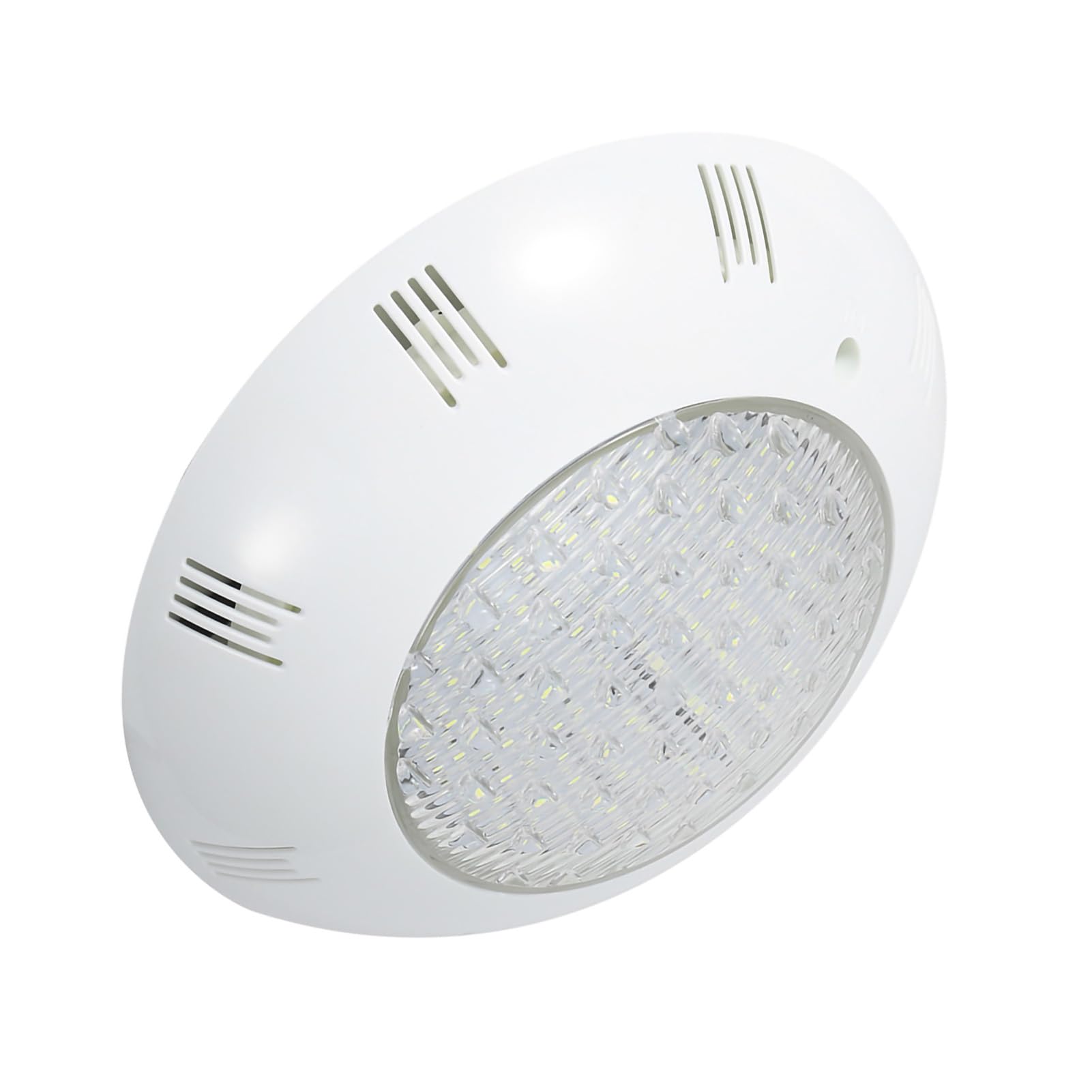 15 W AC 12 V LED-Unterwasserlicht in Weiß und RGB, wasserdichte IP68-Poolbeleuchtung, gehärtetes Glas mit Edelstahlgehäuse, ferngesteuert für Teiche, Springbrunnen und (Weißes Licht 15W)