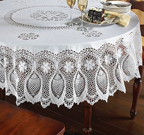 Birsppy The Paragon Vinyl Lace Tablecloth - 70