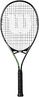 Wilson Aggressor 112 raquete de tênis, alumínio, equilíbrio de cabeça leve (aderência), 297 g, 70 cm de comprimento, preto