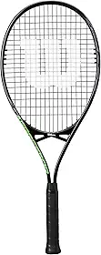 Wilson Aggressor 112 raquete de tênis, alumínio, equilíbrio de cabeça leve (aderência), 297 g, 70 cm de comprimento, preto