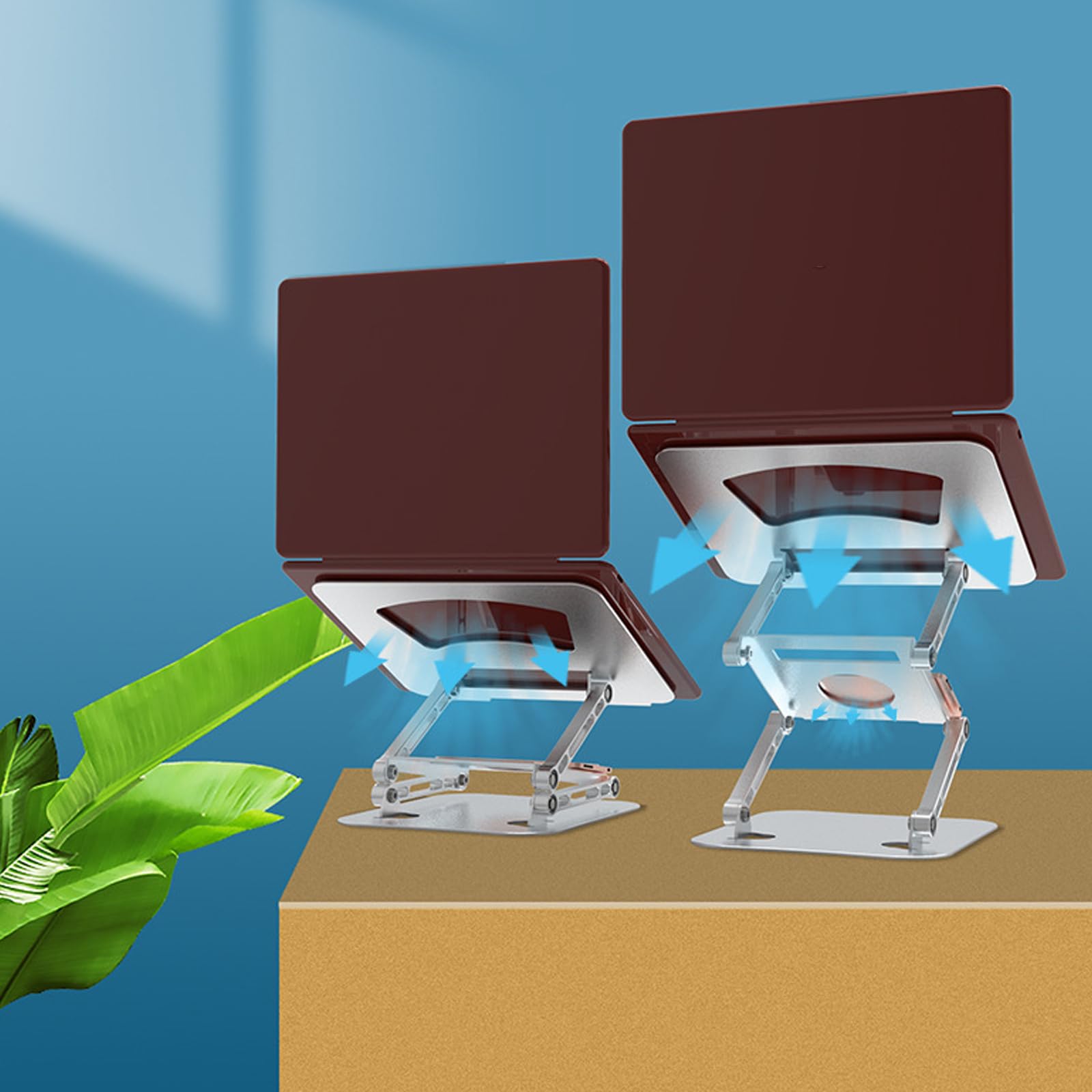 Soporte para portátil con estructura de aleación de aluminio