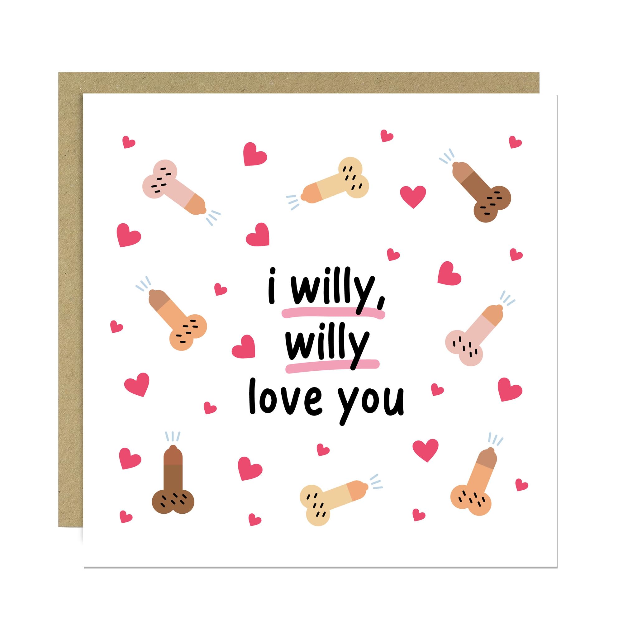 RED OCEAN Funny Rude Anniversary Card For Wife Girlfriend With Kraft Envelope Card For Anniversary Her Joke Wife Girlfriend Greetings