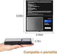 Vinabo Digitális Precíziós Mérleg 0,01g LCD Kijelzővel Arany 6