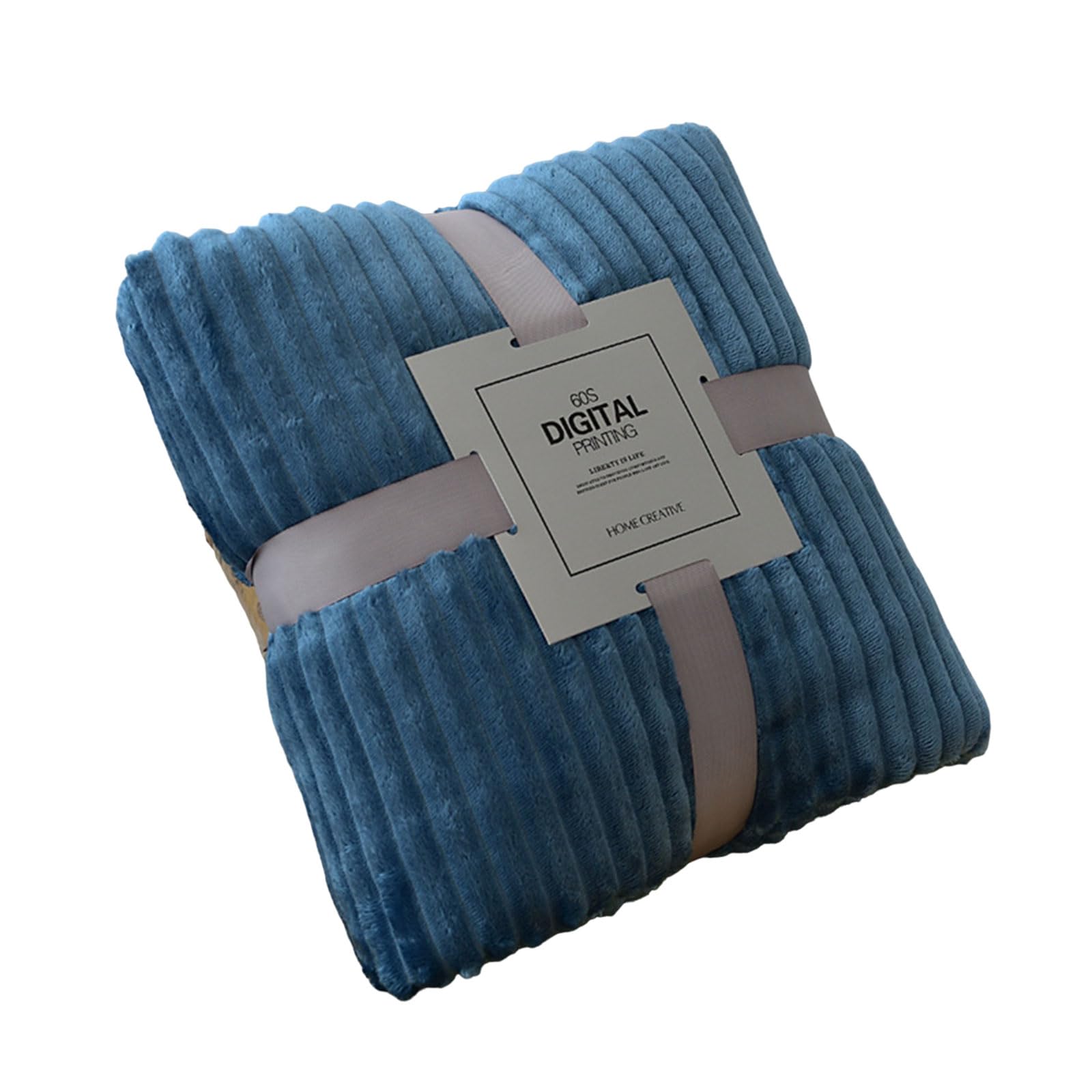 Xinsheinelry Color Striped Flannel Blanket Shawl Multipurposes Sofa Cover Home Bed Bed