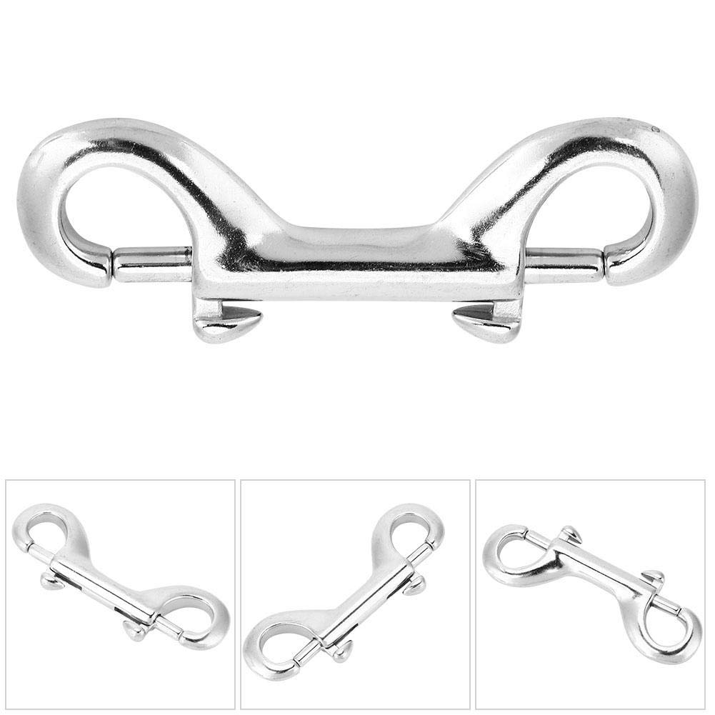 Tbest Silver Stainless Steel Double Carabiner, 5 Sizes - Durable, Corrosion Resistant, Easy to Use, Wide Application - Image 4