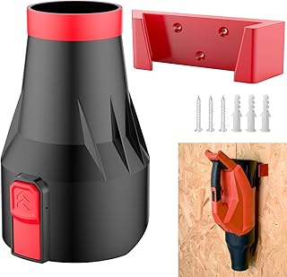 Car Drying Nozzle & Wall Mount Bracket Compatible with Milwaukee M18 Fuel Gen III Single Battery Leaf Blower Fits 3017-20,...