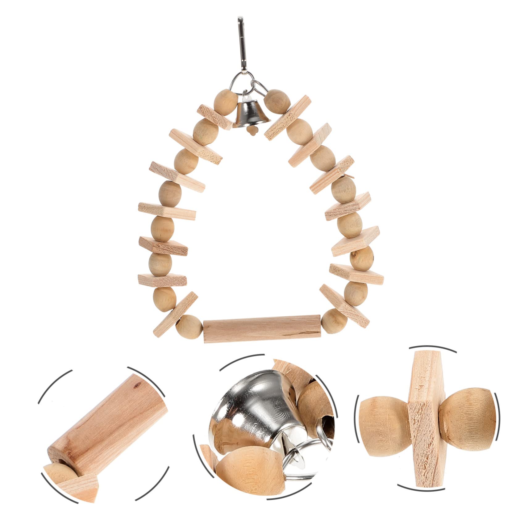 YARNOW 5 Pz altalena del pappagallo stand di posatoi per pappagalli altalena pappagallo divertente giochi per pappagalli giochi giocattoli giocattolo oscillazione degli uccelli