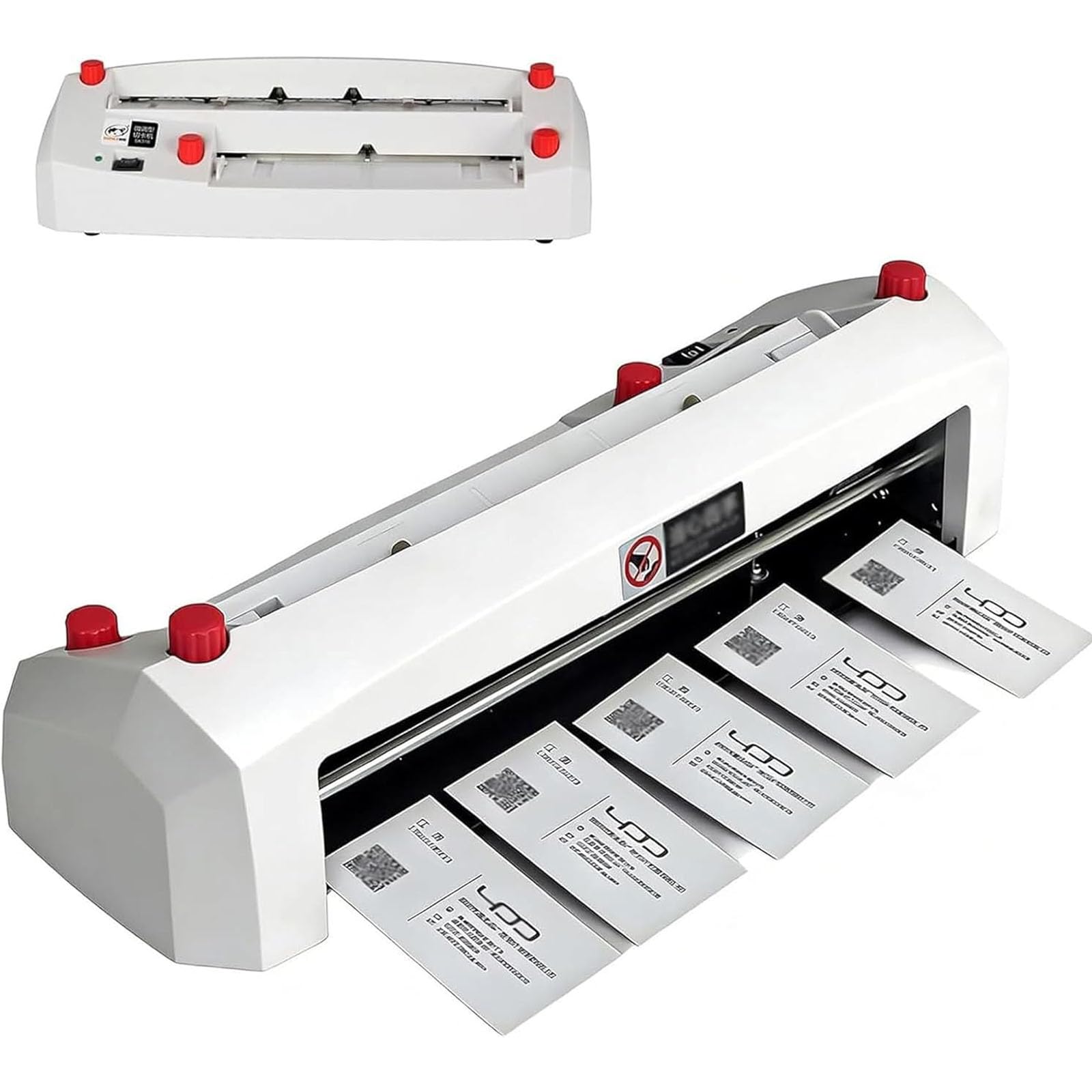 Elektrischer Schneider für 90 × 54 mm Karten, automatische Visitenkartenschneider-Bindemaschine, robuste automatische Visitenkarte, für Büro und Druckerei