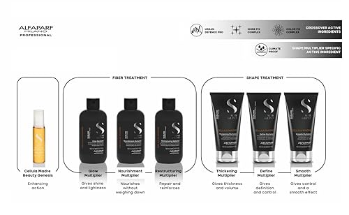 Miniatura 3 de ALFAPARF MILANO Semi di Lino Sublime Cellula Madre Define Multiplicador para cabello ondulado y rizado Añade definición y control para un cabello