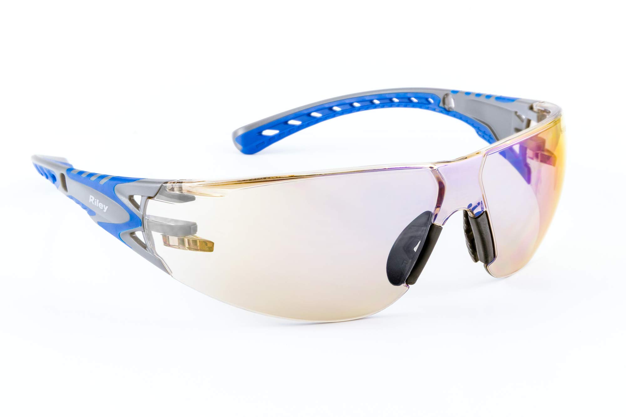 Riley Eyewear Stream Evo Sunglasses Industrial Workwear Eye Protection Safety Glasses (Twilight)