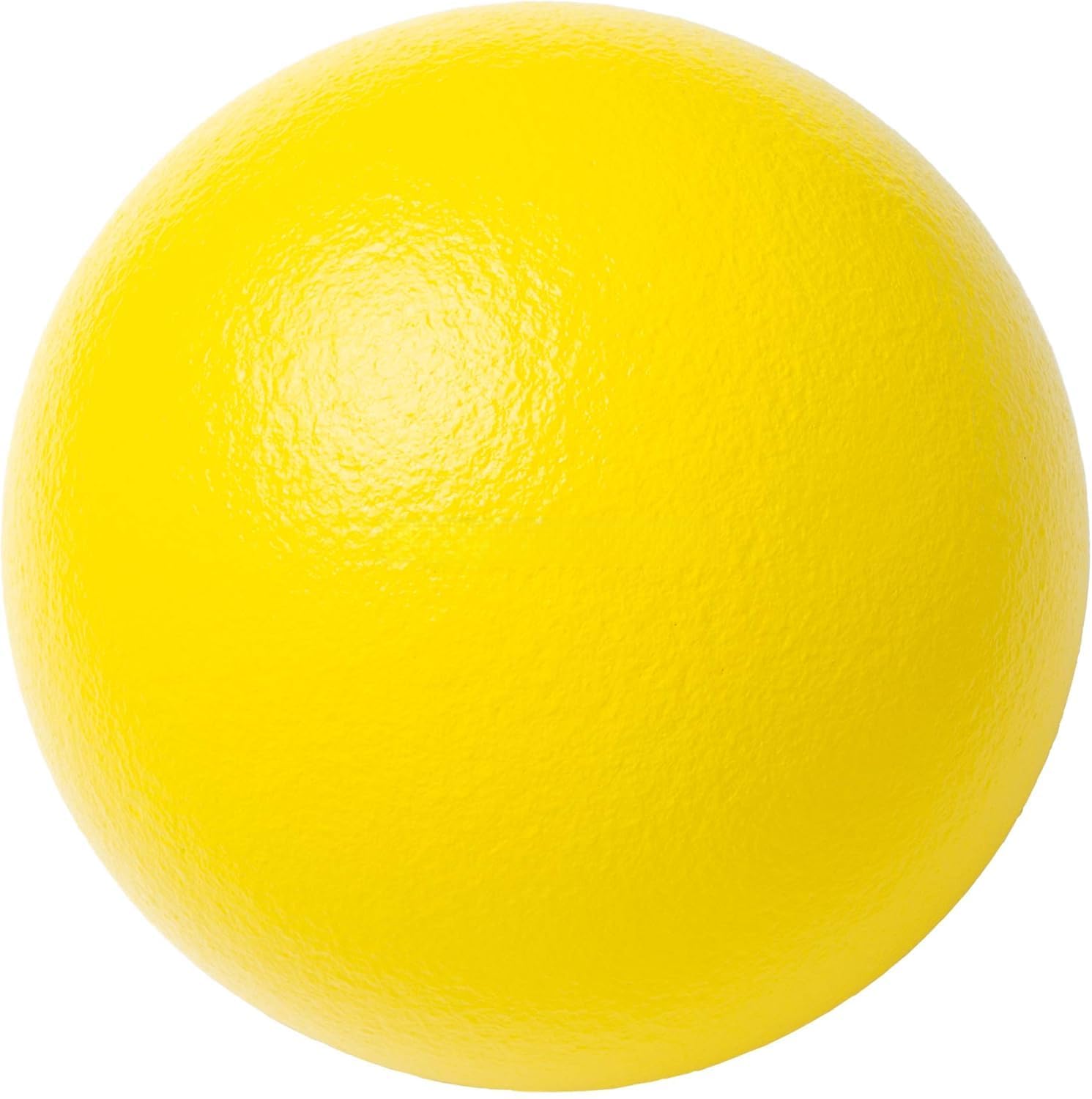 Professional Soft Foam Dodgeball, Large Size, Indoor and Outdoor Recreation Sports Ball (Yellow, 6in)
