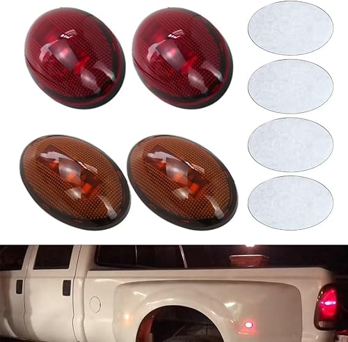 Miniatura 3 de NGHTMRE 2 juegos de luces LED ámbar y roja para Ford F350 F450 F550 Super Duty 1999-2010