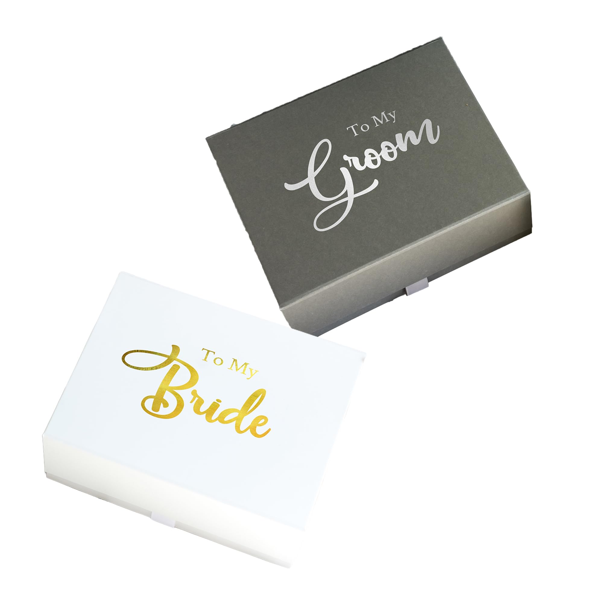 Personalised Wedding Day Gift Box – Bride or Groom | Custom Name & Hidden Message | Luxury Keepsake Proposal Box