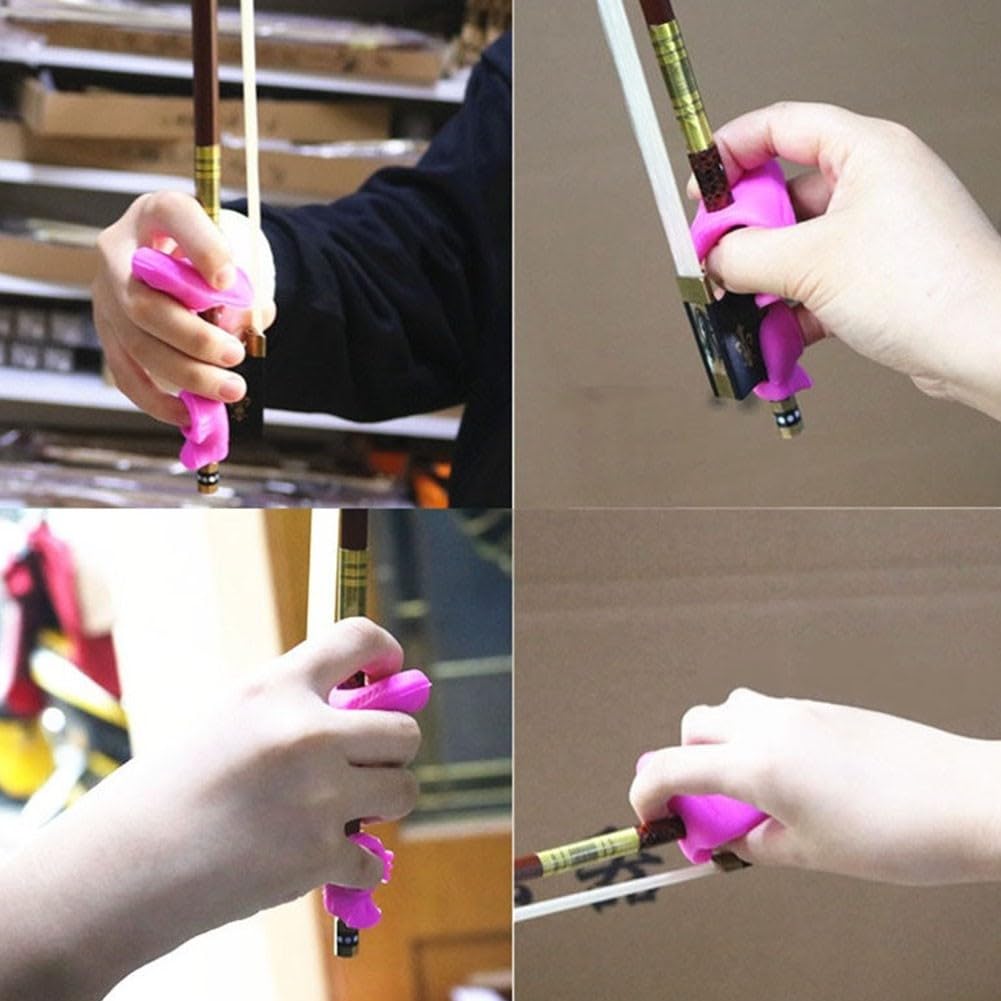 Impugnatura Per Arco Violino Hasaller - Correttore In Silicone - Per Principianti E Adulti - Multicolore - Foto 10