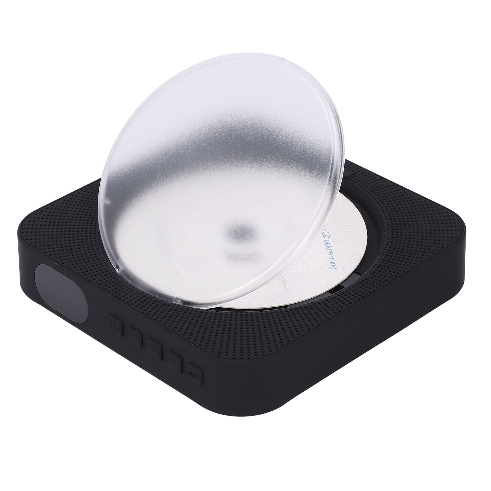 Generic Odtwarzacz CD z Głośnikami, Pilot do Montażu na ścianie Odtwarzacz CD Przenośny do Domu (BLACK)