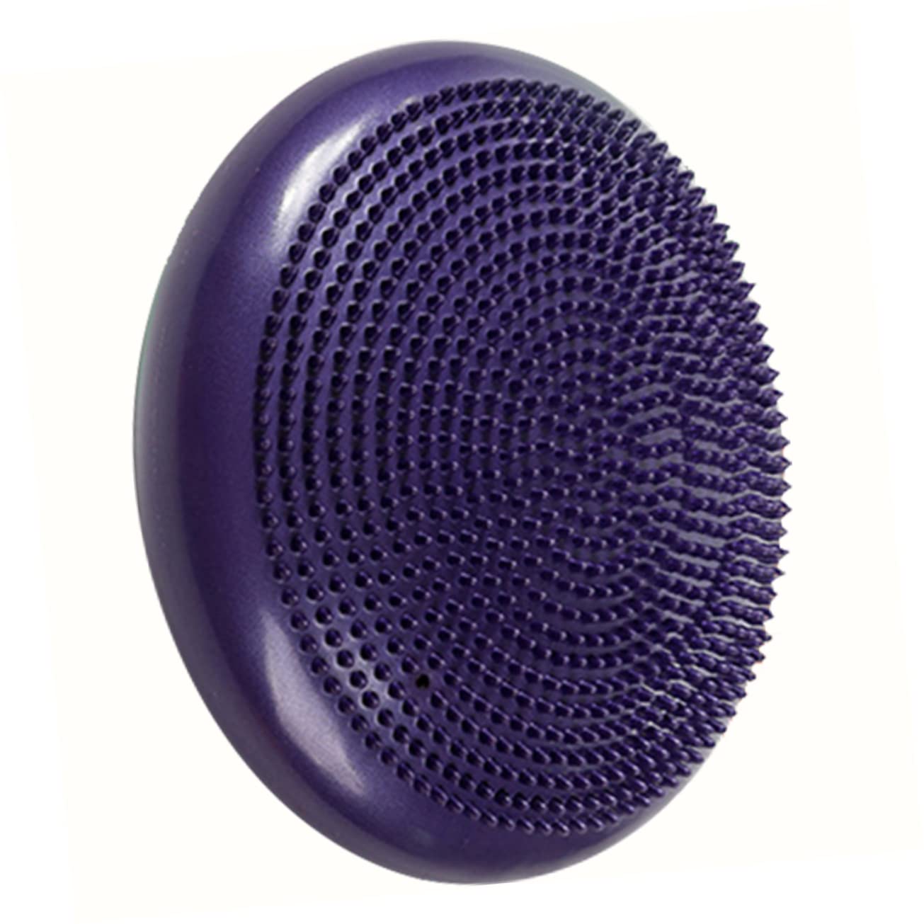 Cuscino di Equilibrio Gonfiabile Porpora in Pvc Pompa Manuale | Disco Wobble per Adulti e Ragazzo Ragazza, Aiuta a Migliorare Bilanciamento e Supporto Lombare