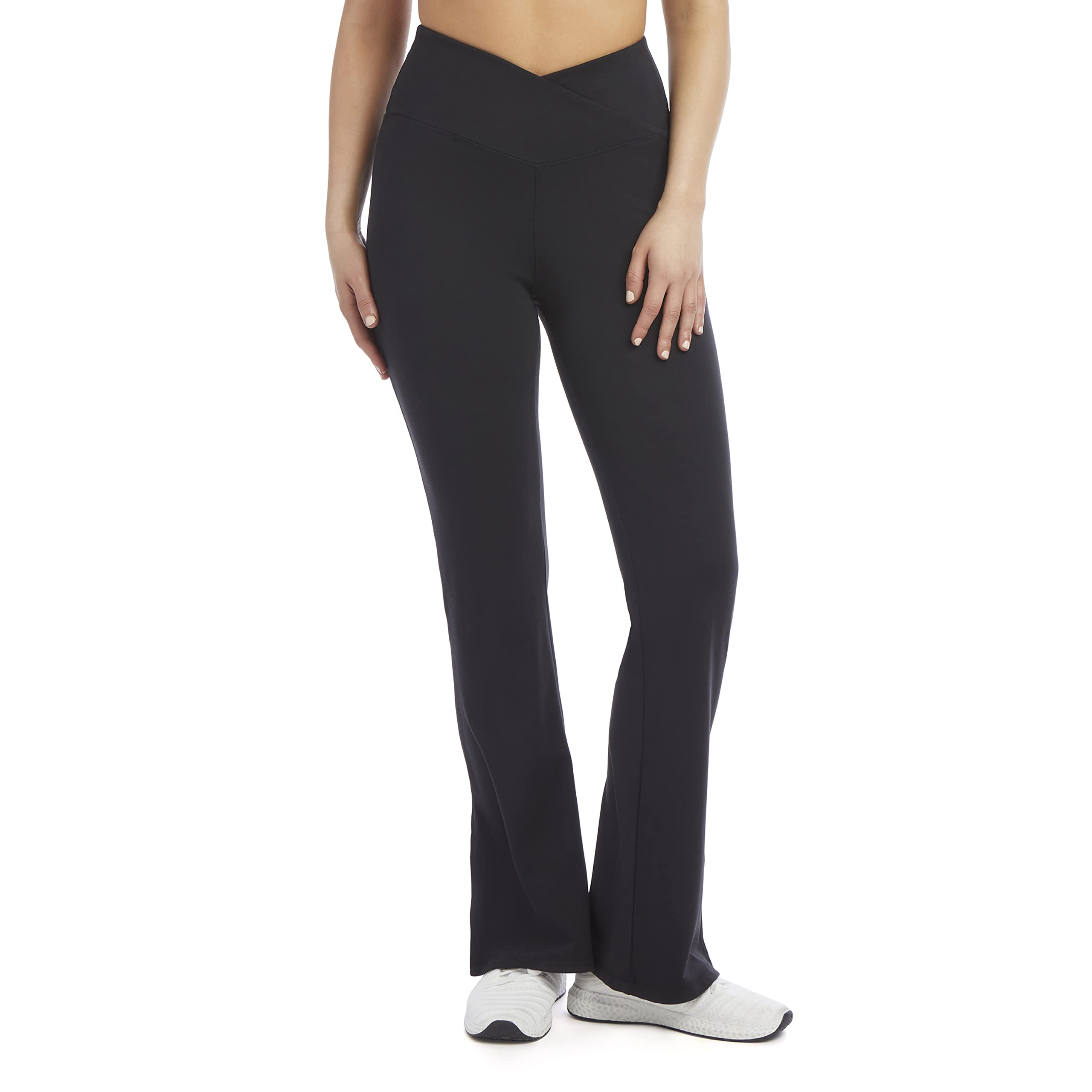 Danskin Womens Side Slit Flare Yoga PantYoga Pants