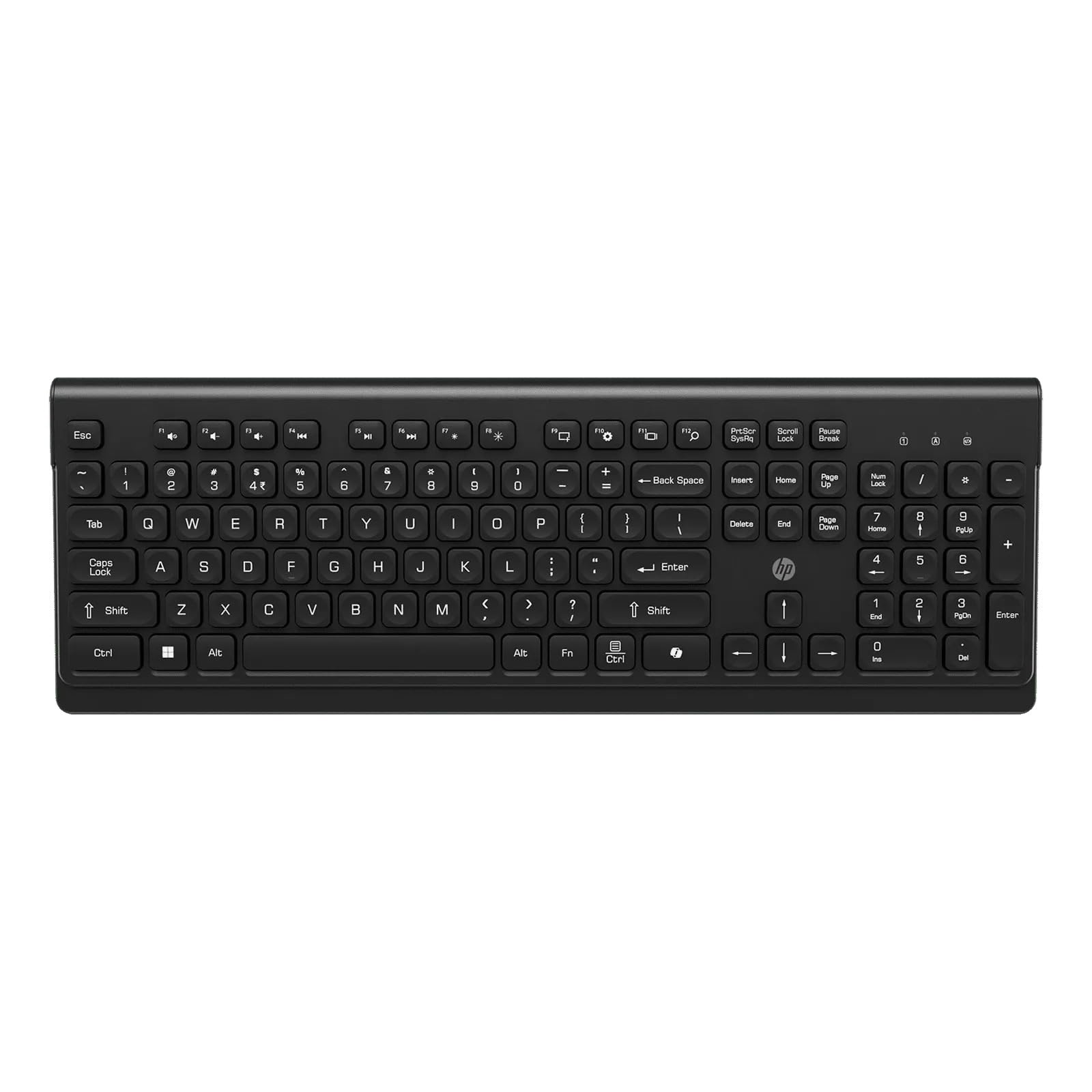 HP K110 Wired Multimedia Keyboard - Full-Size Layout | USB Interface | Spill Resistance with 3 Indicator Lights | Plug and Play| Hot Keys: Volume, Mute, Play/Pause, Backward, Forward-image-4