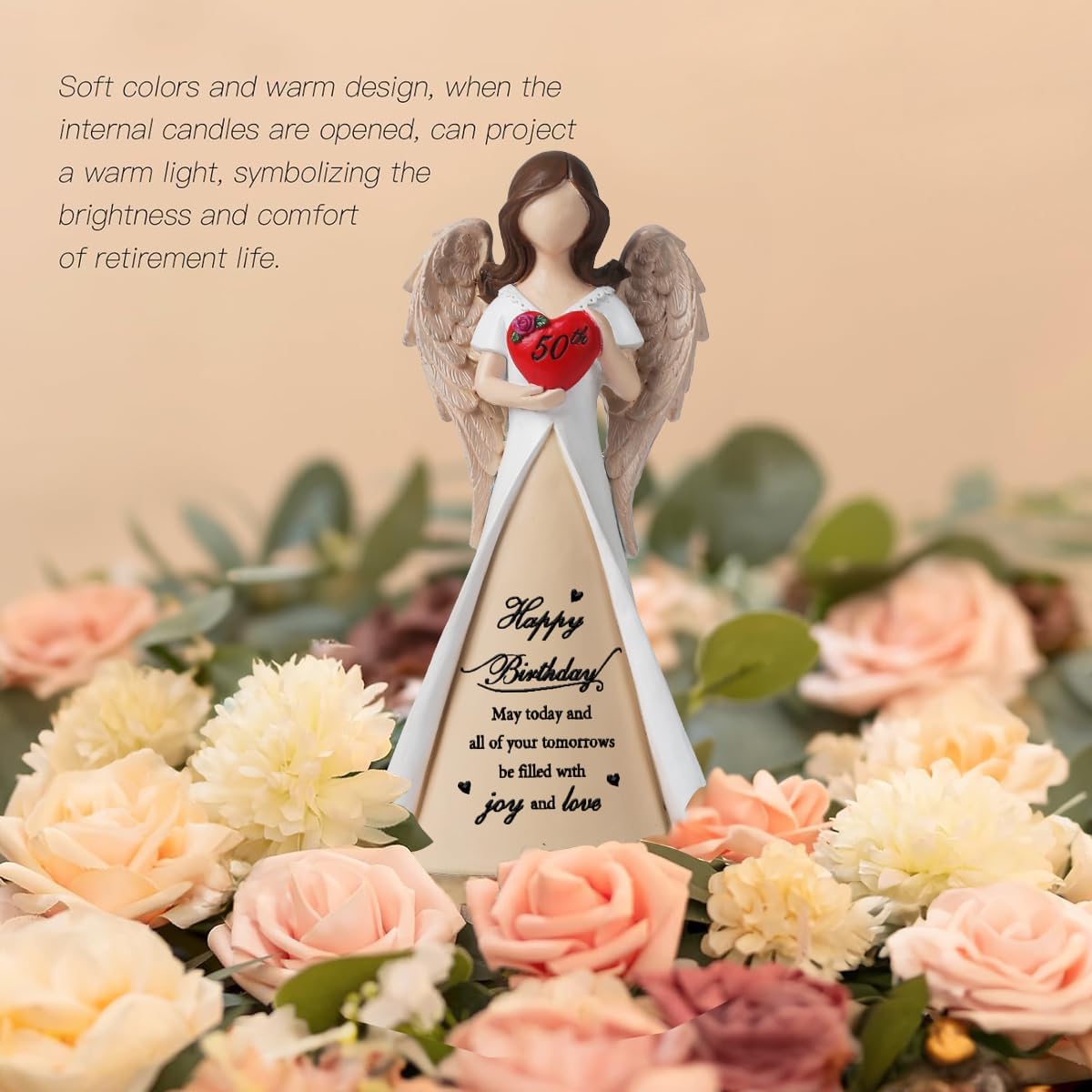 50th Birthday Gift, Mother's 50th Birthday Gift, Mother's Sisters's 50th Birthday Gift, 50th Birthday Gifts for Her (White) - Image 5