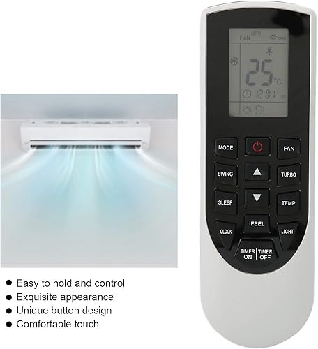 Miniatura 7 de YAN1F1 - Control remoto de aire acondicionado de repuesto para Gree VIR09HP115V1AH VIR12HP230V1AH AC aire acondicionado mando a distancia