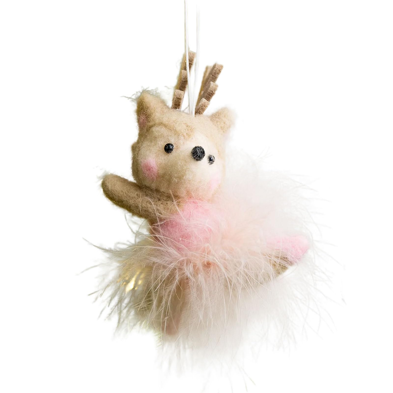 KAQNTUD Handmade Christmas Ornaments Soft Hanging Decoration for Tree Home Desktop Party Display Christmas Tree Felt Ornaments