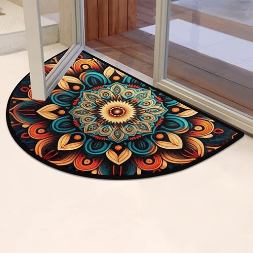 Miniatura 274 de Pardick Money - Tapete semicircular de billete de 100 dólares, antideslizante, duradero, lavable, para sala de estar, dormitorio