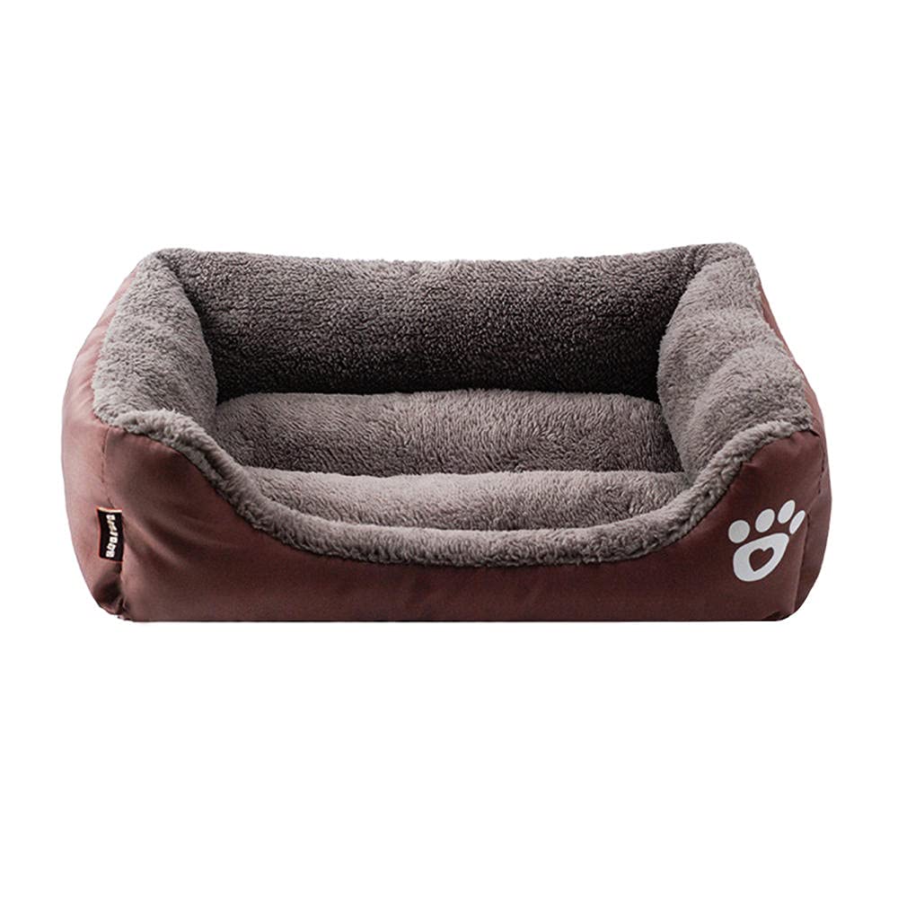 Zoyay Dog/Cat Pets Beds, Dogs Couch Bed Cushion Pet Basket Soft and Cosy Plush Dog Bed, Suitable for Small/Medium/Large Dogs Can be Used Interior, Car, Cages-Brown_S