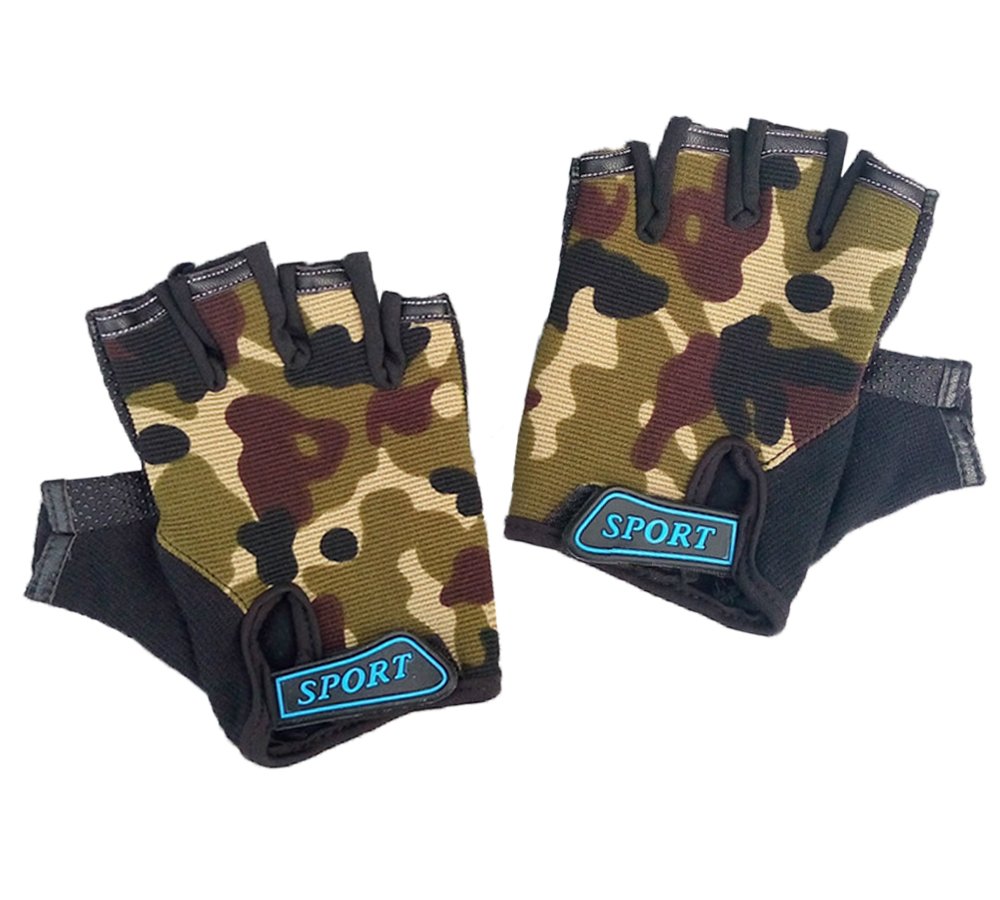 EurHouse Kids Full Finger Bike Gloves Cycling Running Sports