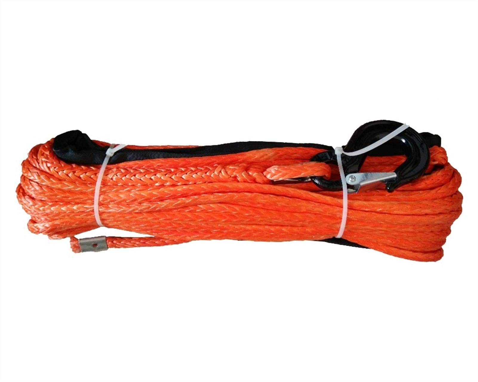 Mthckxjbsuz Oranje Winch Rope, 1/2" X 100' 12Mm*30M Offroad Winch Rope With Hook For Accessaries,Winch 12Mm,Cable