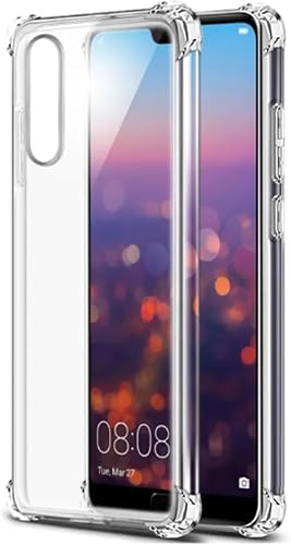 Nextway Clear Bumper Case Compatible with Huawei P20 Pro – Shockproof Transparent Cover, Reinforced Corners, Anti-Yellowing, Scratch Resistant, Slim Fit Soft TPU Protective Case