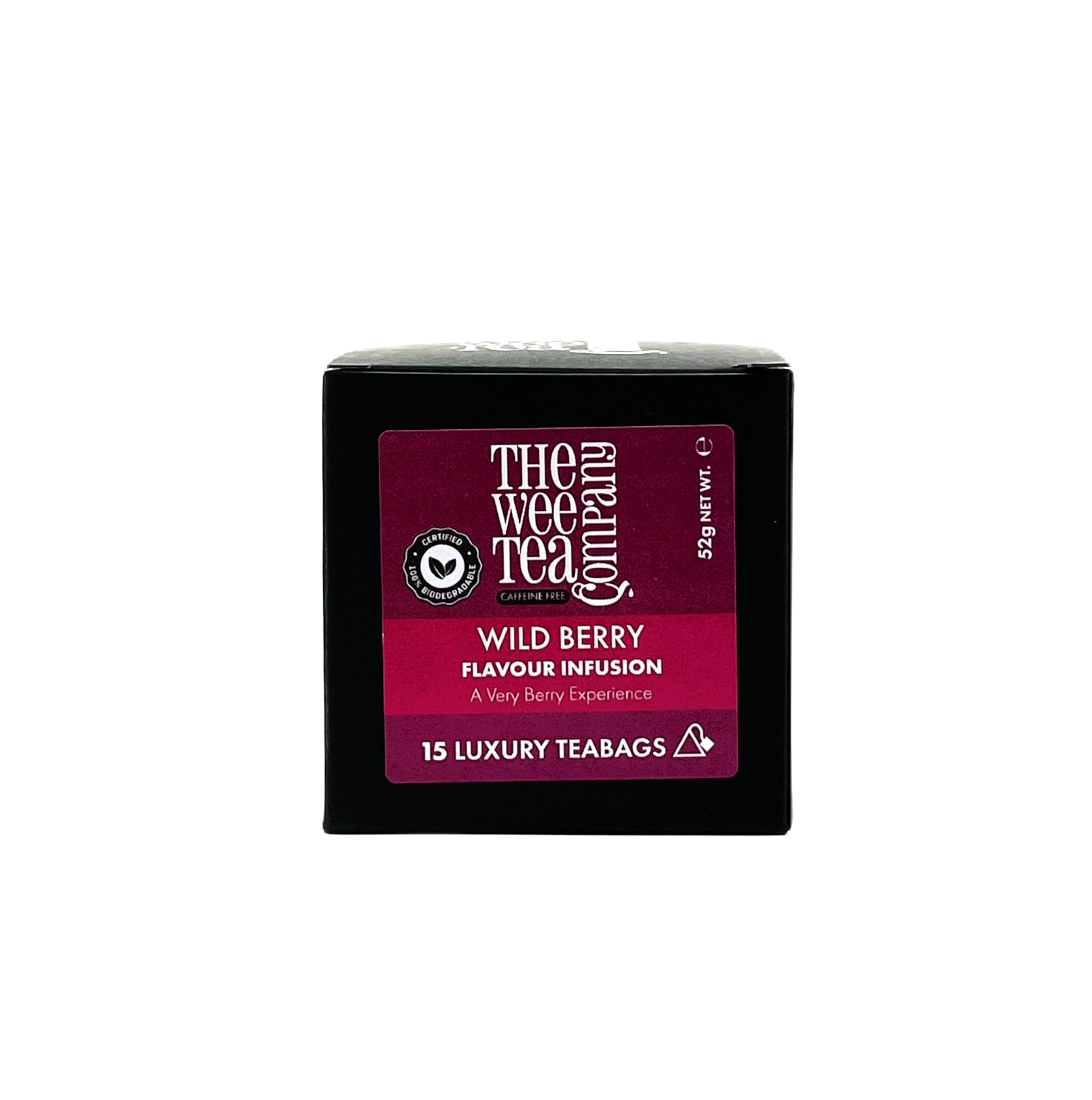 The Wee Tea Company Wild Berry Fruit Infusion Tea - Imported From Scotland 15 Biodegradable Teabags, Premium Hand-Blended