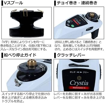 Amazon | ダイワ(DAIWA) ワカサギ電動リール クリスティア ワカサギ E
