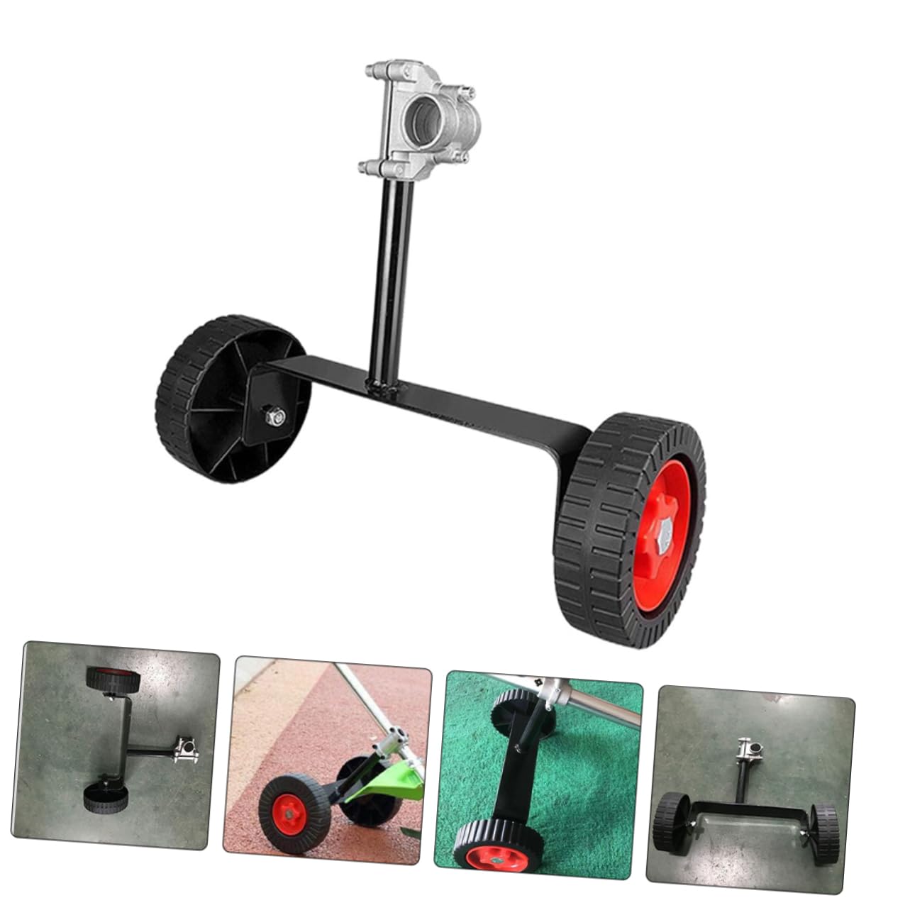 ibasenice 2piezas Kit De Ruedas Giratorias Para Herramienta De Jardinería Accesorio Para Ruedas Para Recortadora