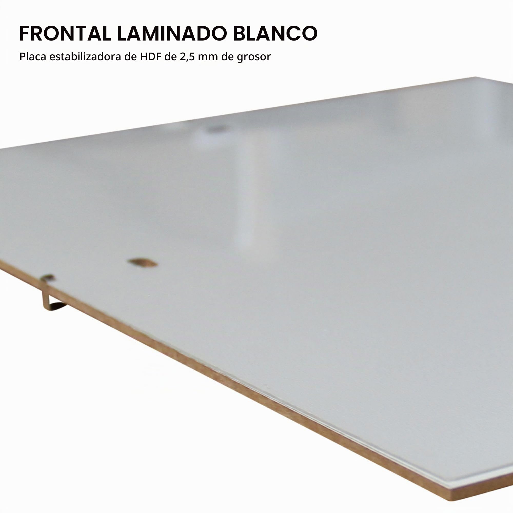 Clamaro 'N°1' Marco de fotos sin marco 84,1 x 118,9 cm DIN A0 | Elegante marco de fotos moderno con panel trasero de MDF laminado blanco y cristal acrílico – ideal para presentaciones de estilo