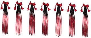 FAVOMOTO 7 Peças Capacete De Rabo De Cavalo Trança Peruca Capacete Peruca Sintética Capacete Tranças Tranças Capacete Decoração Capacete Peruca Capacete De Motociclista Capacete