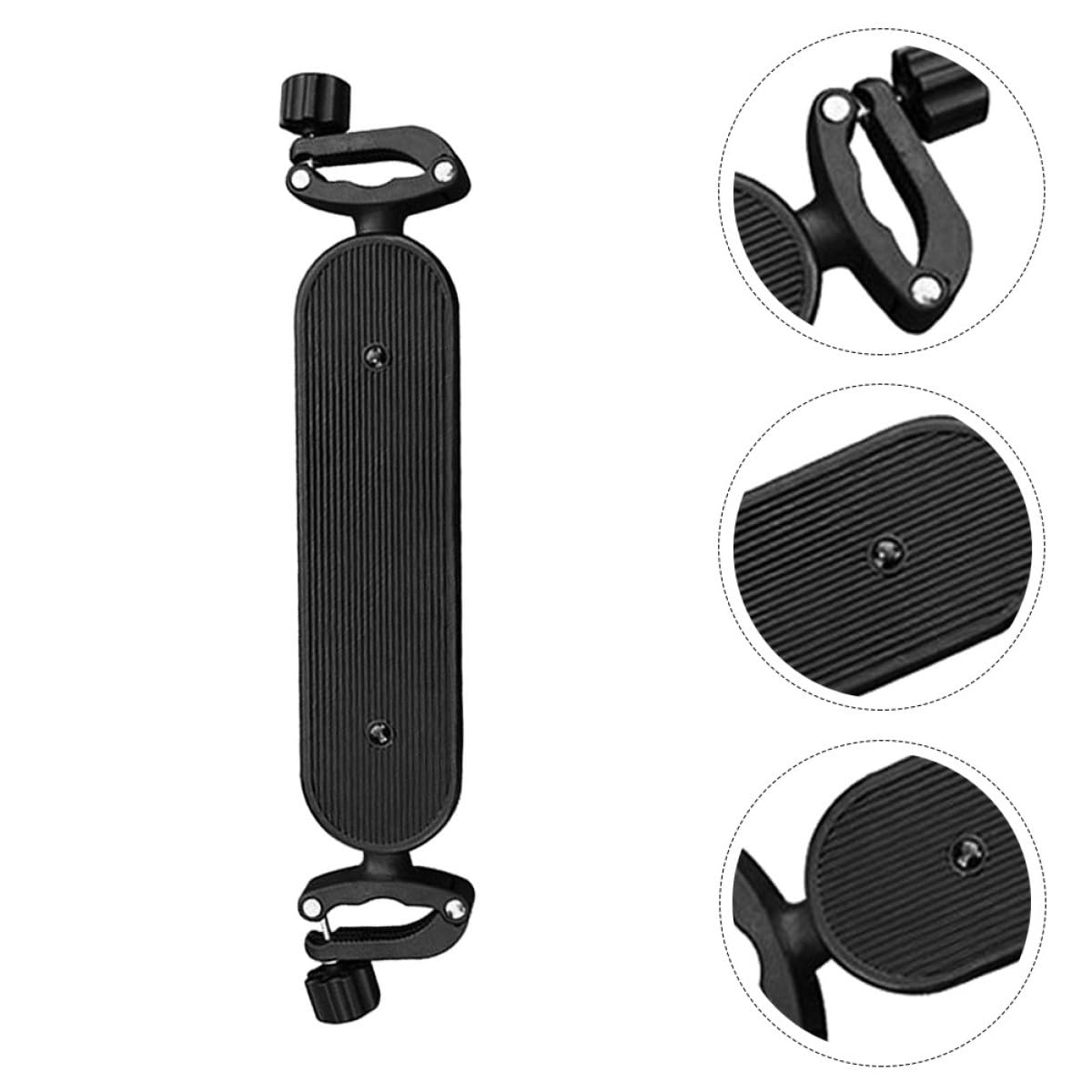 Abaodam Pédale Réglable pour Poussette Bébé en Plastique Noir Repose-Pieds Extensible Compatible Plusieurs Modèles Support de Pied Ergonomique pour Confort Garçon et Filles en Promenade