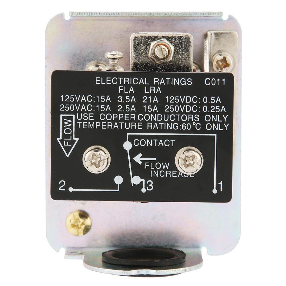 Contrôleur de débit, commutateur de débit d'eau du contrôleur de débit cible à palettes HFS-15 1/2"6-380V