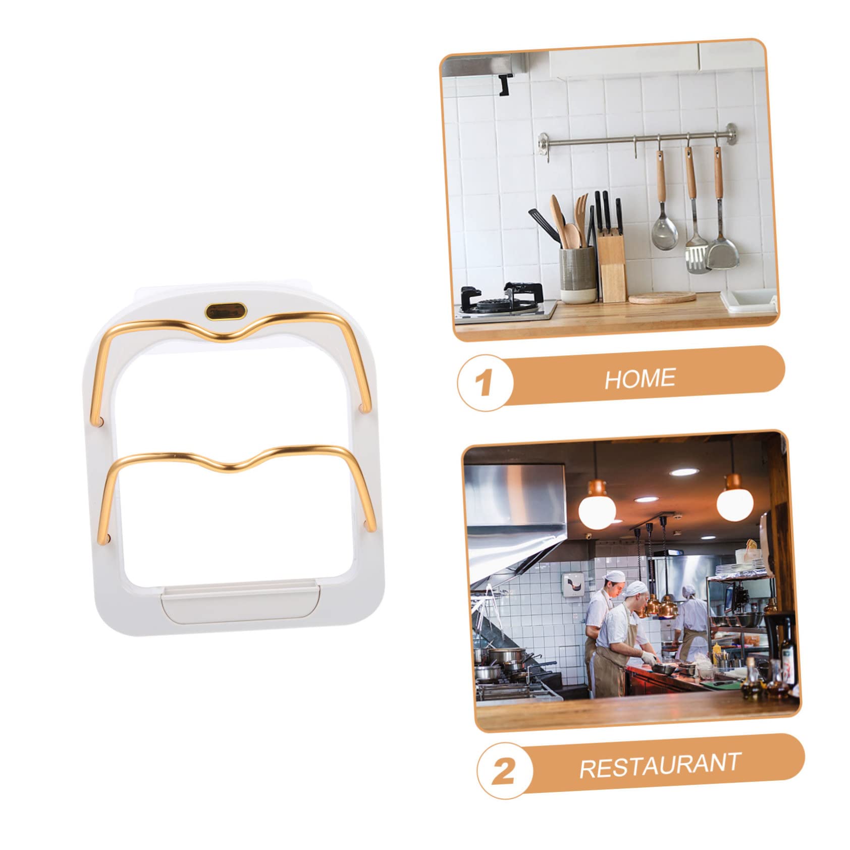 ABOOFAN Pot Lid Organizer Wall Mounted Nail Space Saving Holder for Kitchen Storage Convenient Pan Lid Rack for Easy Access and Clutter Cabinets