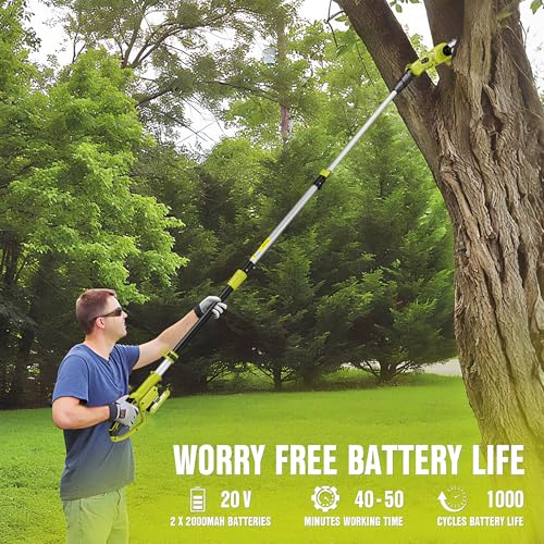 EWORK 8-Inch 20V Pole Saw