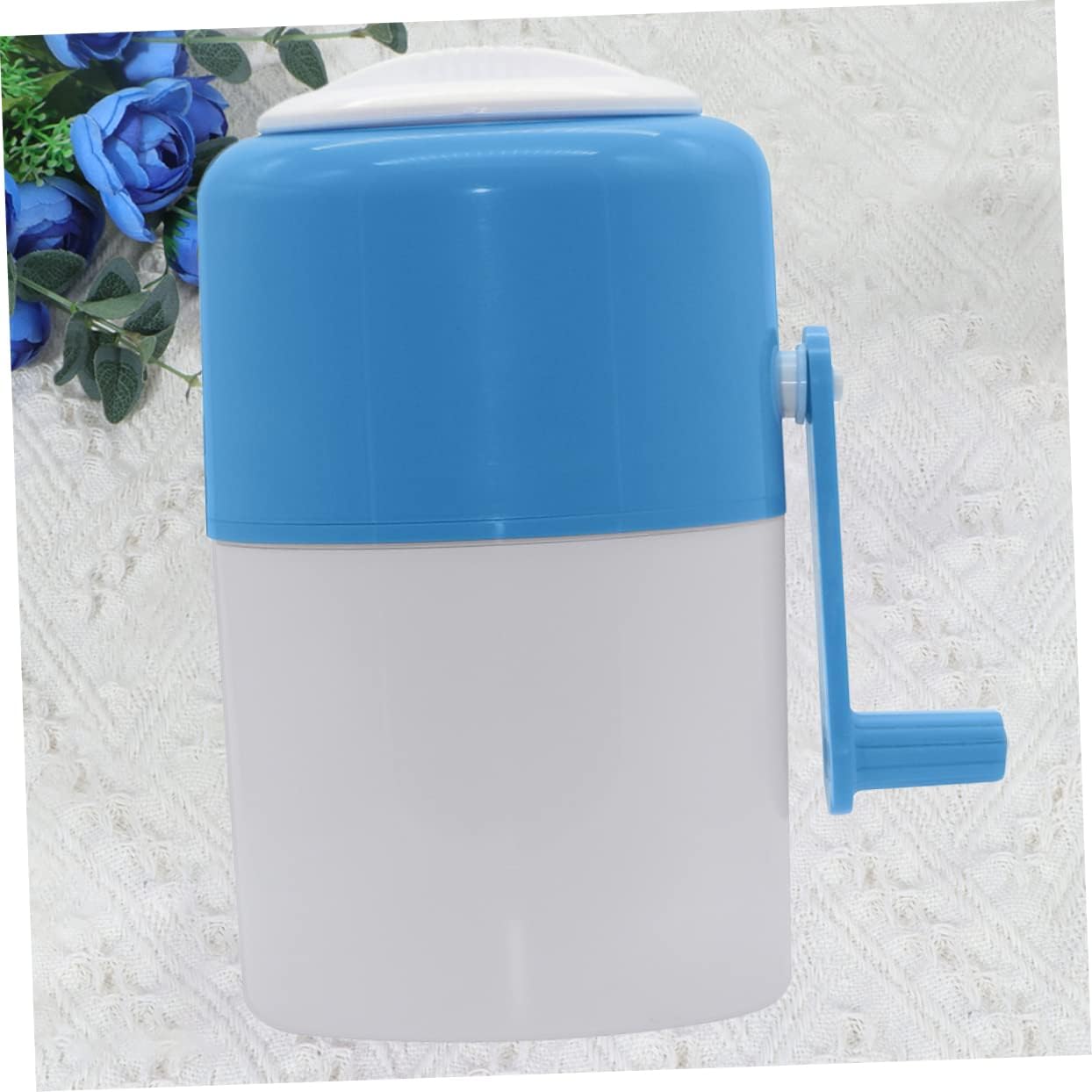 KOMBIUDA Manual Ice Shaver Machine Compact Ice Crusher for Smoothies Durable Kitchen Tool for Boy Girl and Adults Easy to Clean for Home Use