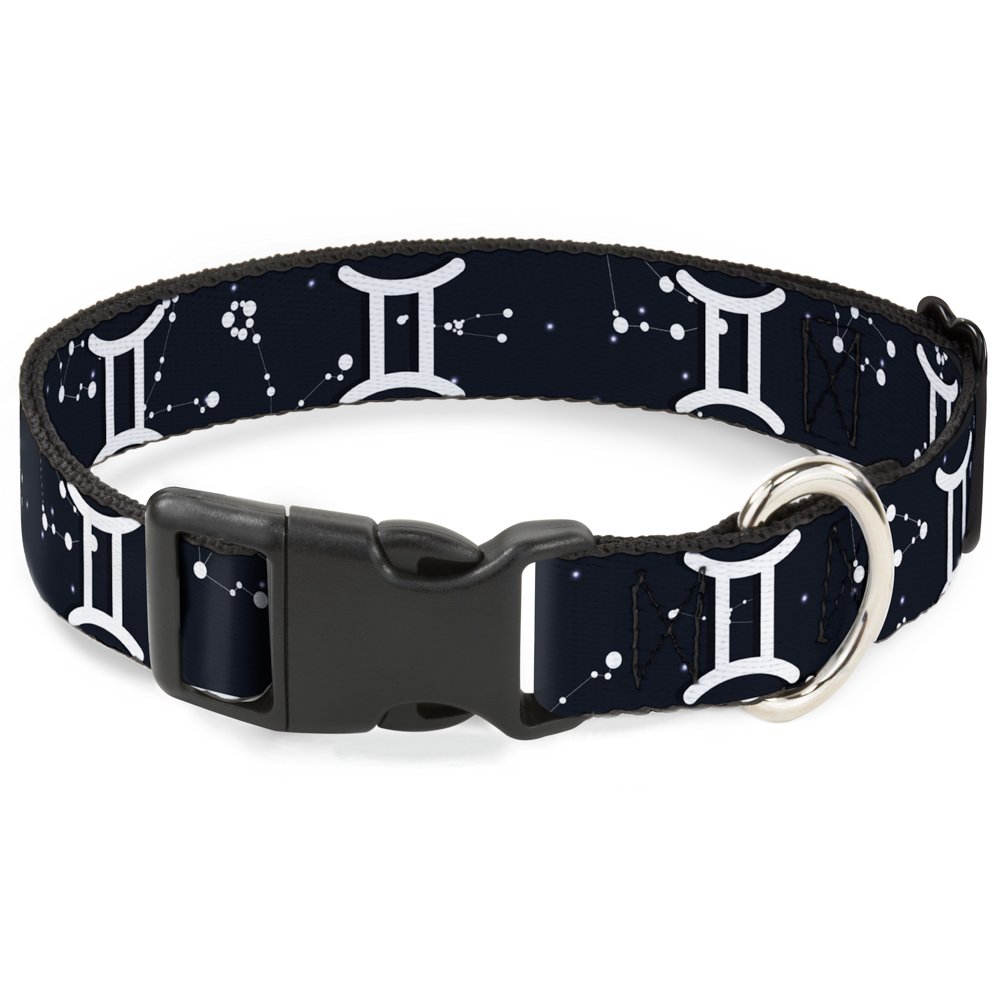 Collar ajustable Buckle-Down para mascotas con cierre rápido de seguridad