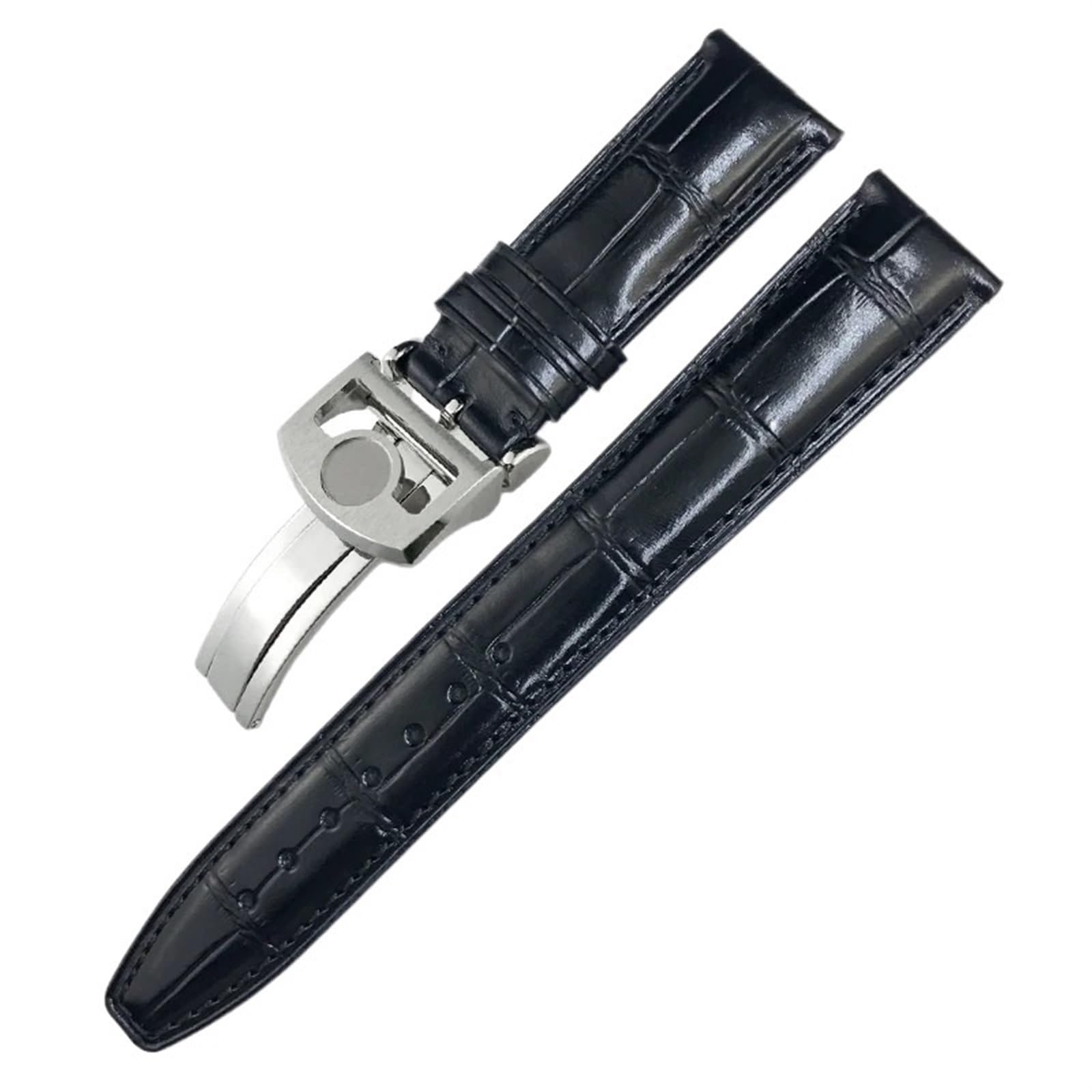 Cinturino classico in pelle con texture alligatore 20mm 21mm 22mm adatto per cinturino IWC Pilot Series IW500107 IW371604 IW500710 PORTUGIESER