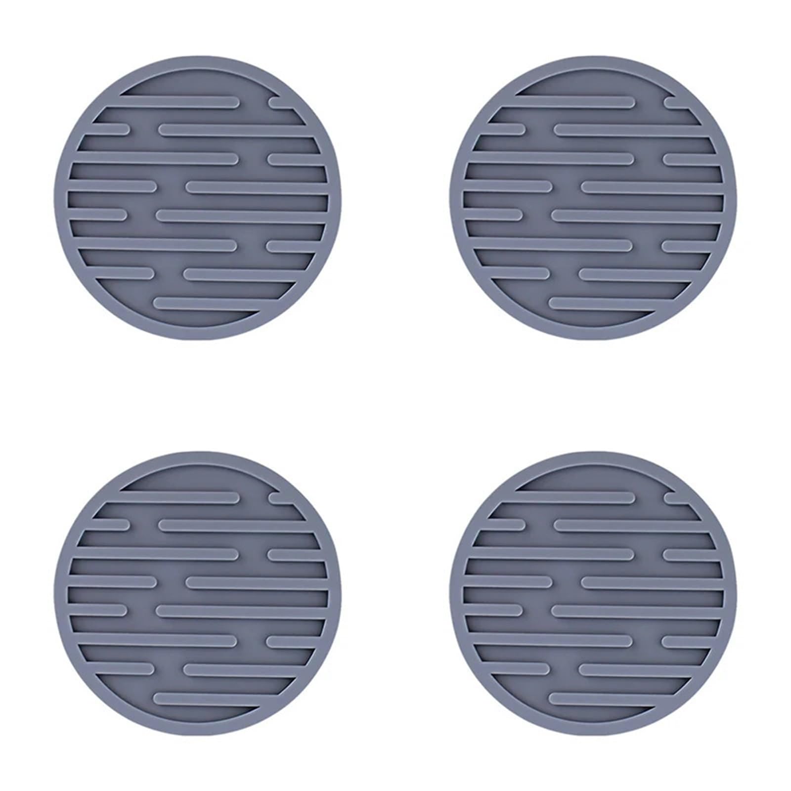 10Pcs 10cm Silicone Cup Pad Slip Insulation Round Mat Hot Drink Holder Mug Stand for Cap(Color5)