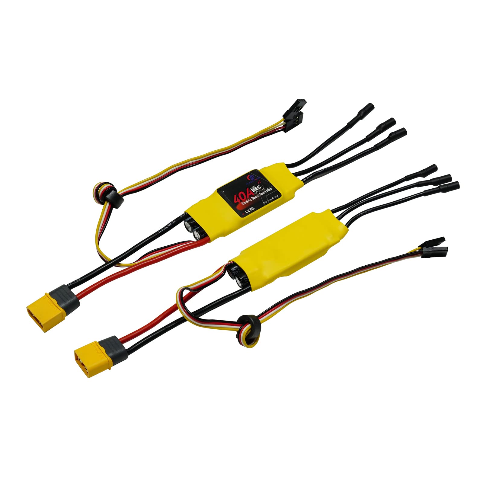FLASH HOBBY Spaceman 40A V2 3-4S Speed Controller 5V5A UBEC Brushless RC Helicopter Airplane Quadcopter (40A) 3