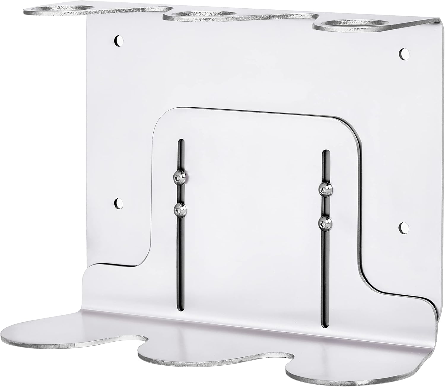 Kuishi WallMounted Silver Soap Dispenser Bracket, 8oz