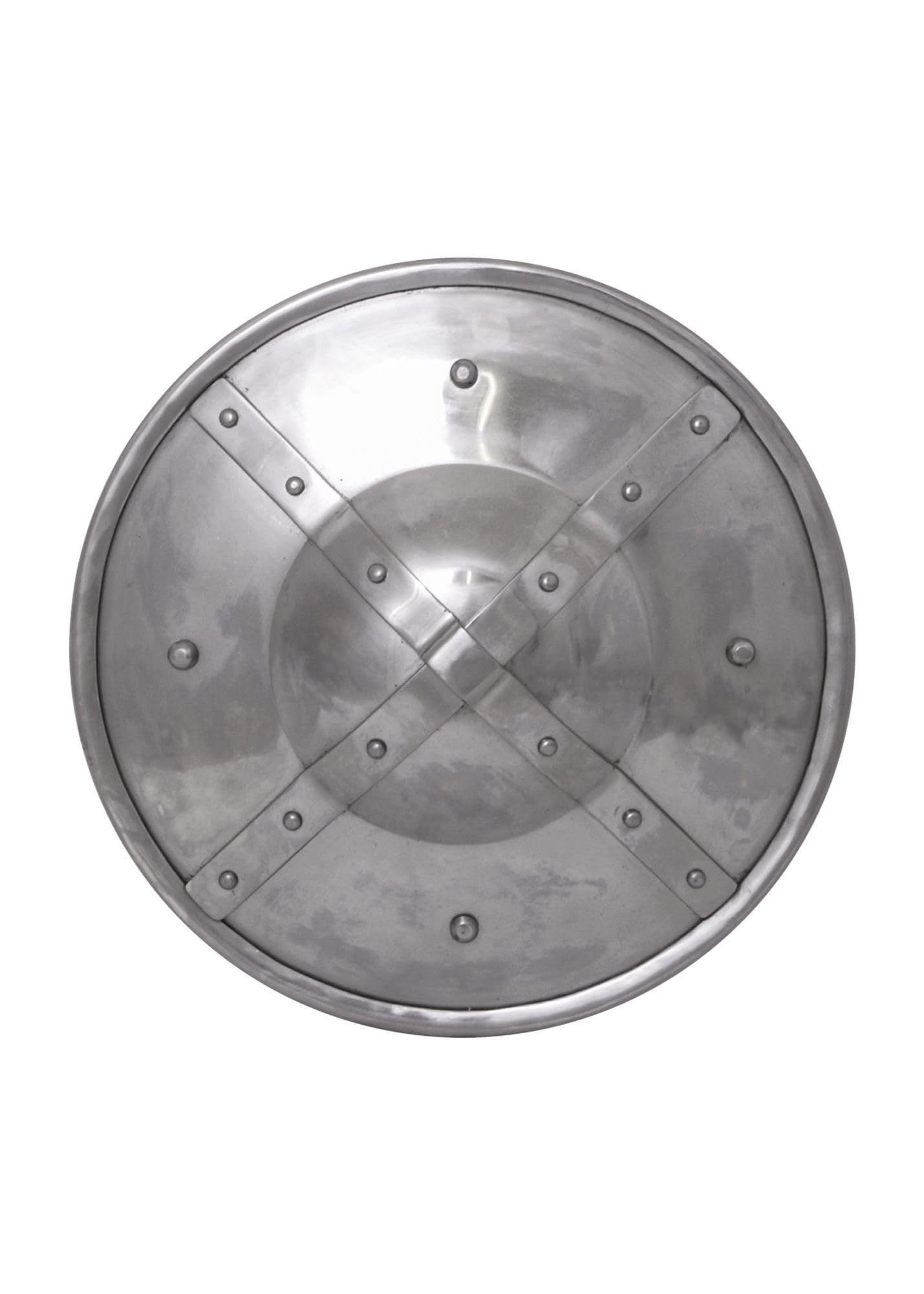 Ulfberth Buckler con 2 Banda herrajes, Aprox. 38 cm, 2 mm Acero – Combate de exhibición Medieval Cartel