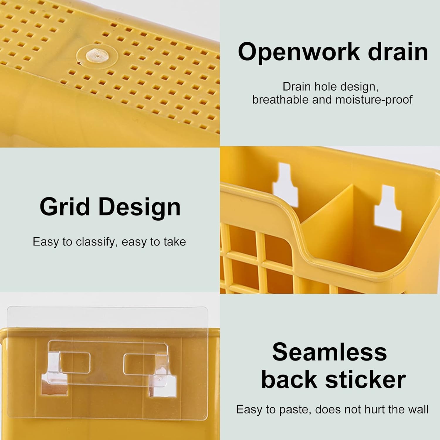 Kitchen Drain Chopsticks Cage Multi-function Desktop Partition Rack Hollow Cutlery Drainer Spoon Fork Shelf Holder(Gray)